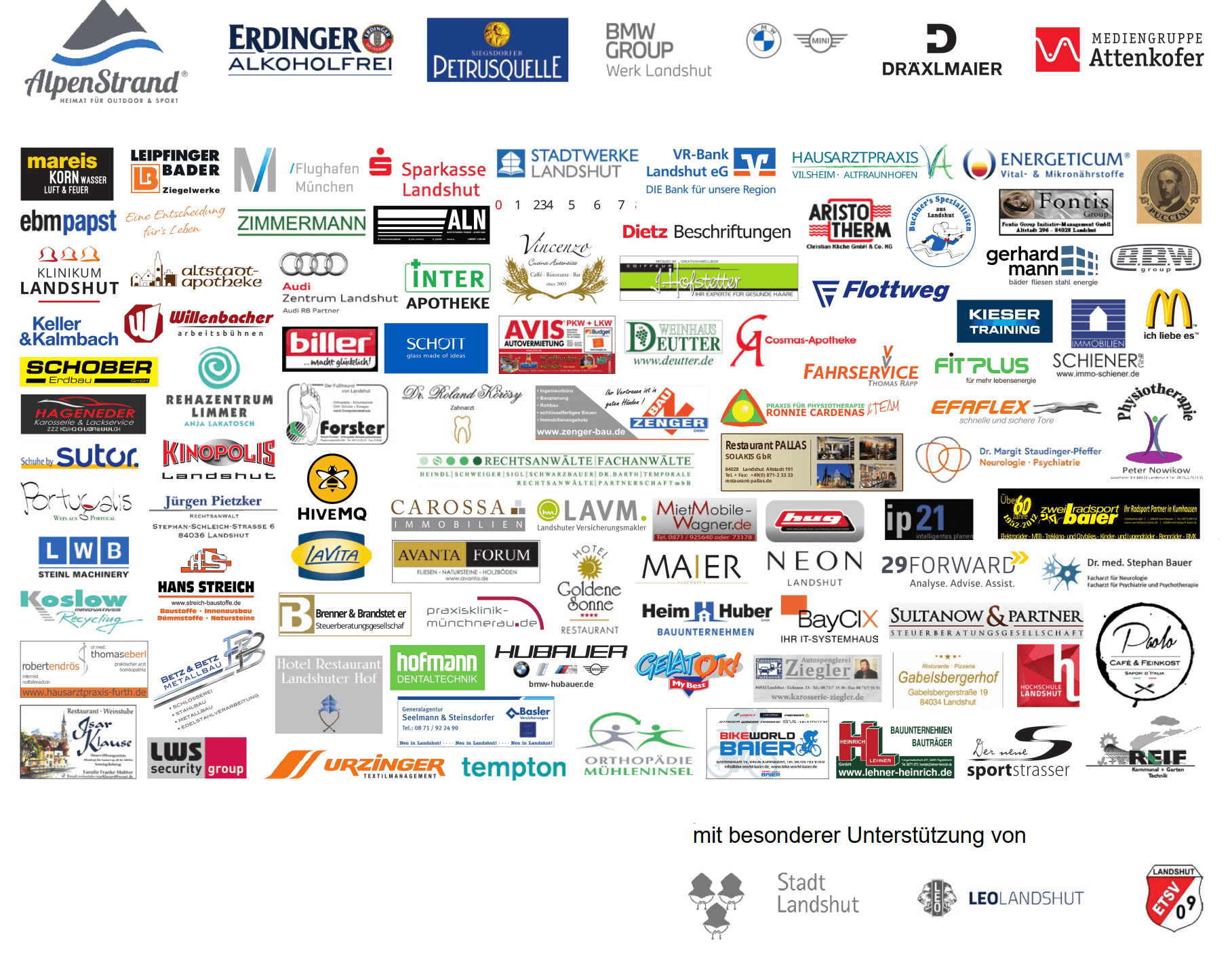 Alle Sponsoren von Landshut Läuft 2019